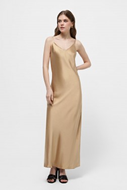 Золотиста сукня slip dress