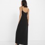 Чорна сукня slip dress із щільного сатину з віскозою