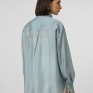 Блакитна oversize сорочка з тенселу 