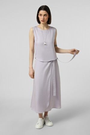 Лавандова спідниця на запах