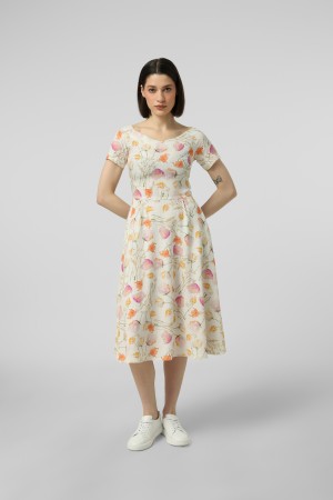 Сукня з вирізом човником Тюльпани