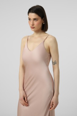  Пудрова сукня slip dress з віскози