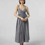  Сіро-блакитна сукня на тонких бретелях 