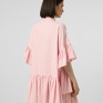 Рожева лляна сукня вільного крою