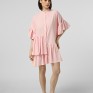 Рожева лляна сукня вільного крою