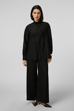 Чорні slip штани на резинці