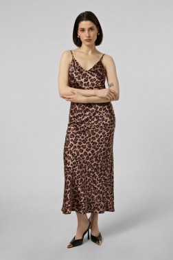 Леопардова сукня slip dress 