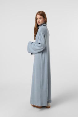 Блакитна трикотажна сукня 