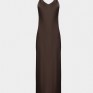 Шоколадна сукня slip dress  із щільного сатину з віскозою