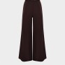 Шоколадні палаццо з костюмної тканини з вовною 