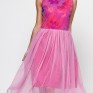 Платье из розовой сетки Василек