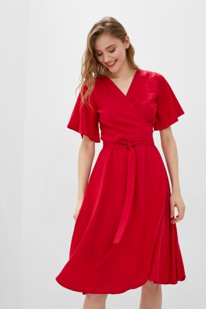 Красное платье на запах